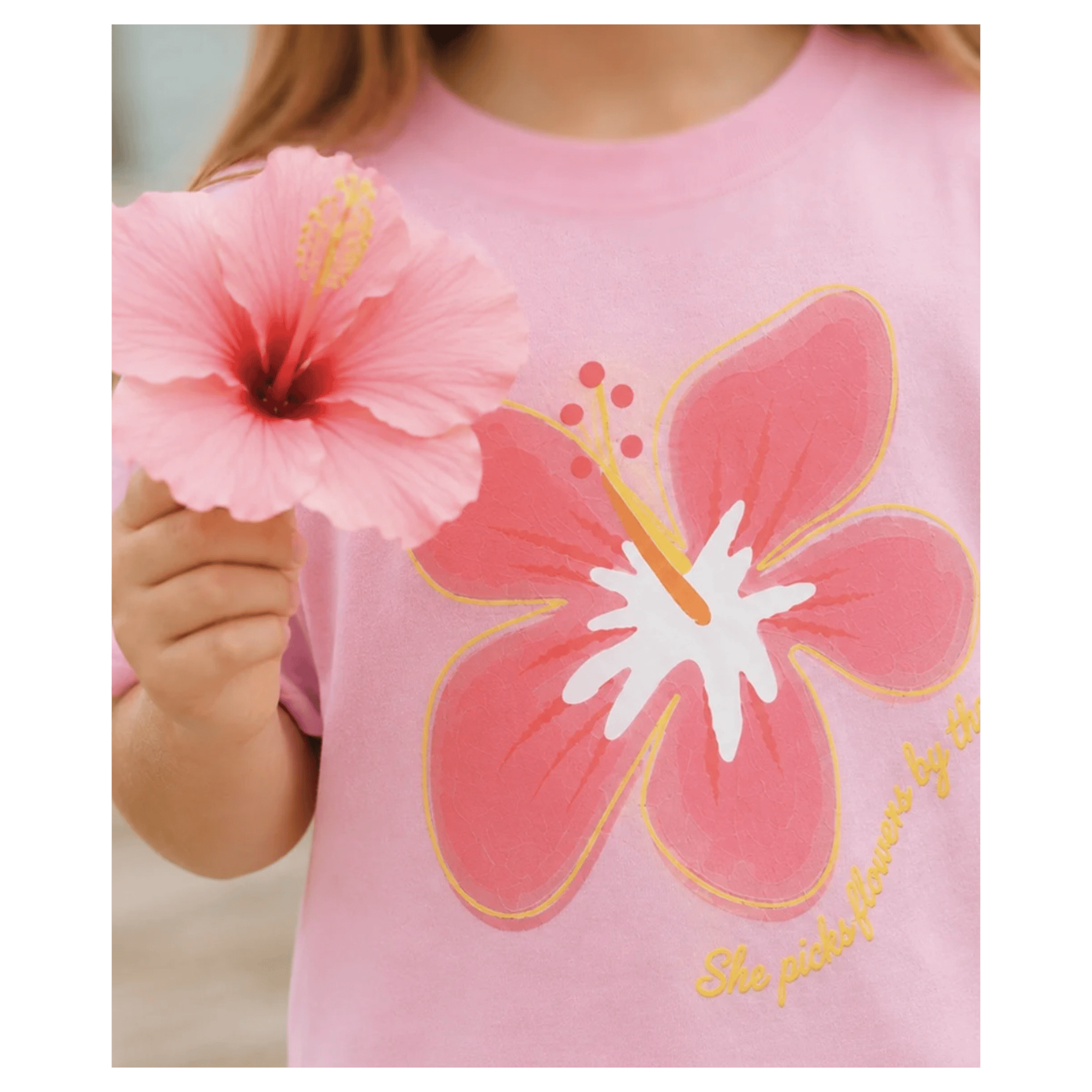 Crywolf 1 Year to 5 Years Sun Smart T-Shirt - Hibiscus Daze
