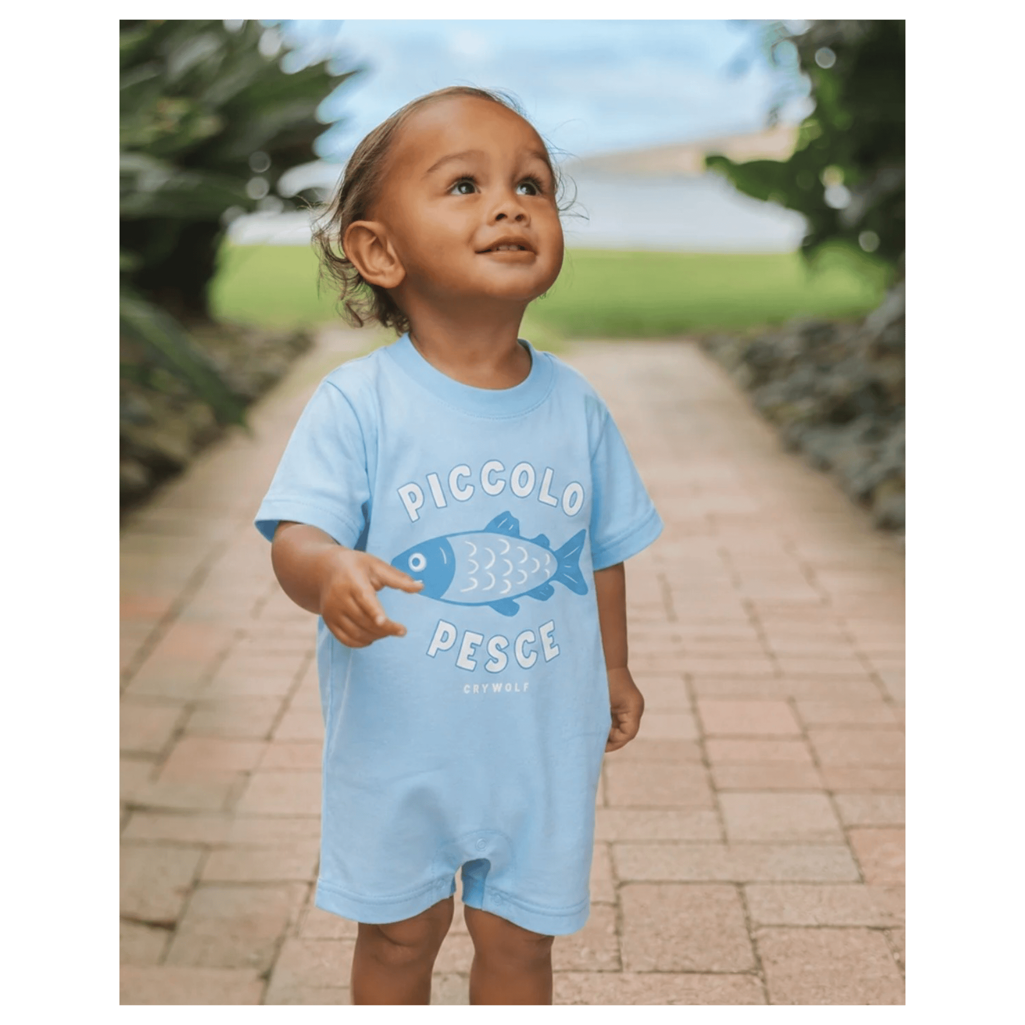 Crywolf 3-6 Months to 1 Year Sun Smart Romper - Little Fish