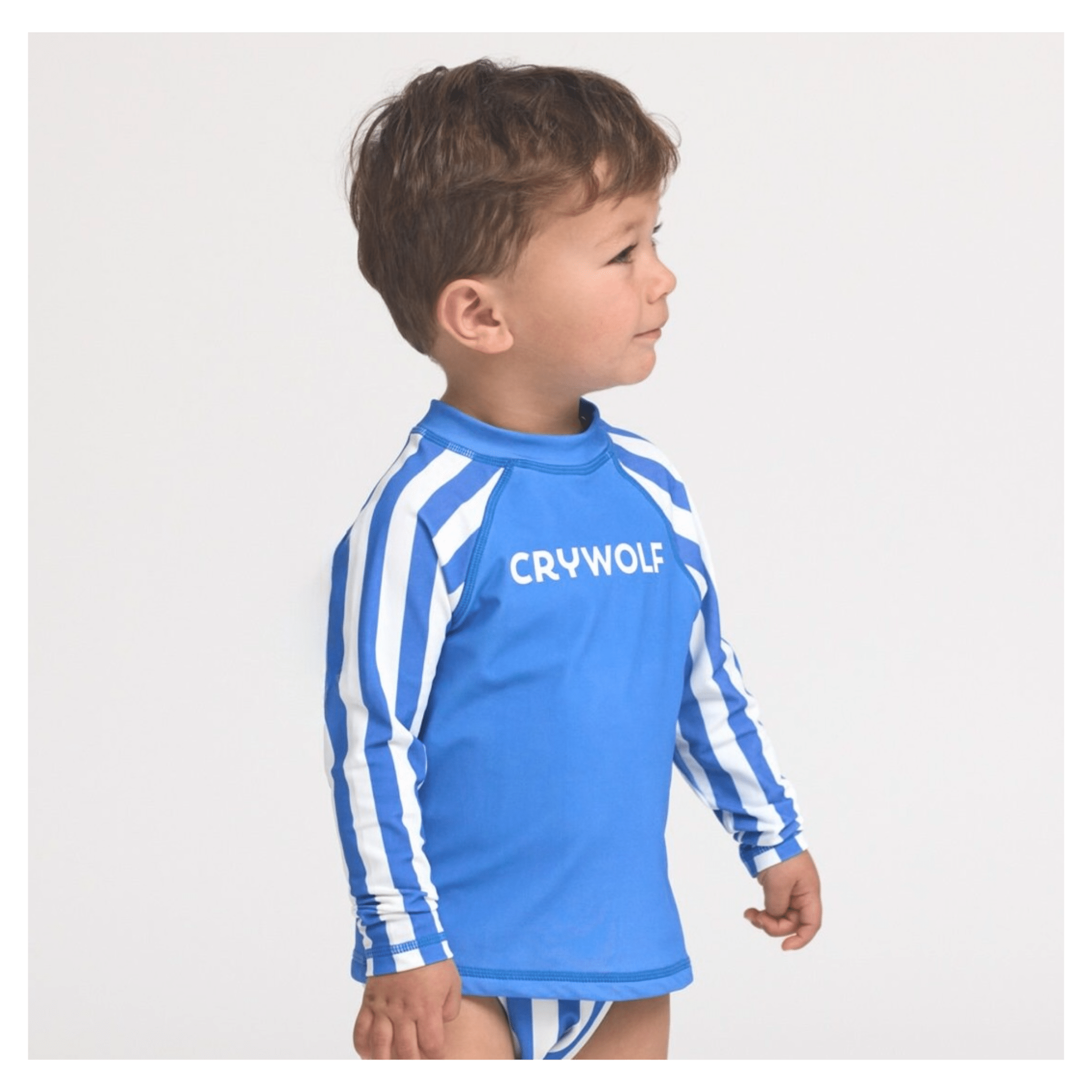 Crywolf 3-6 Months to 2 Years Baby Rash Vest - Deep Sea Stripe