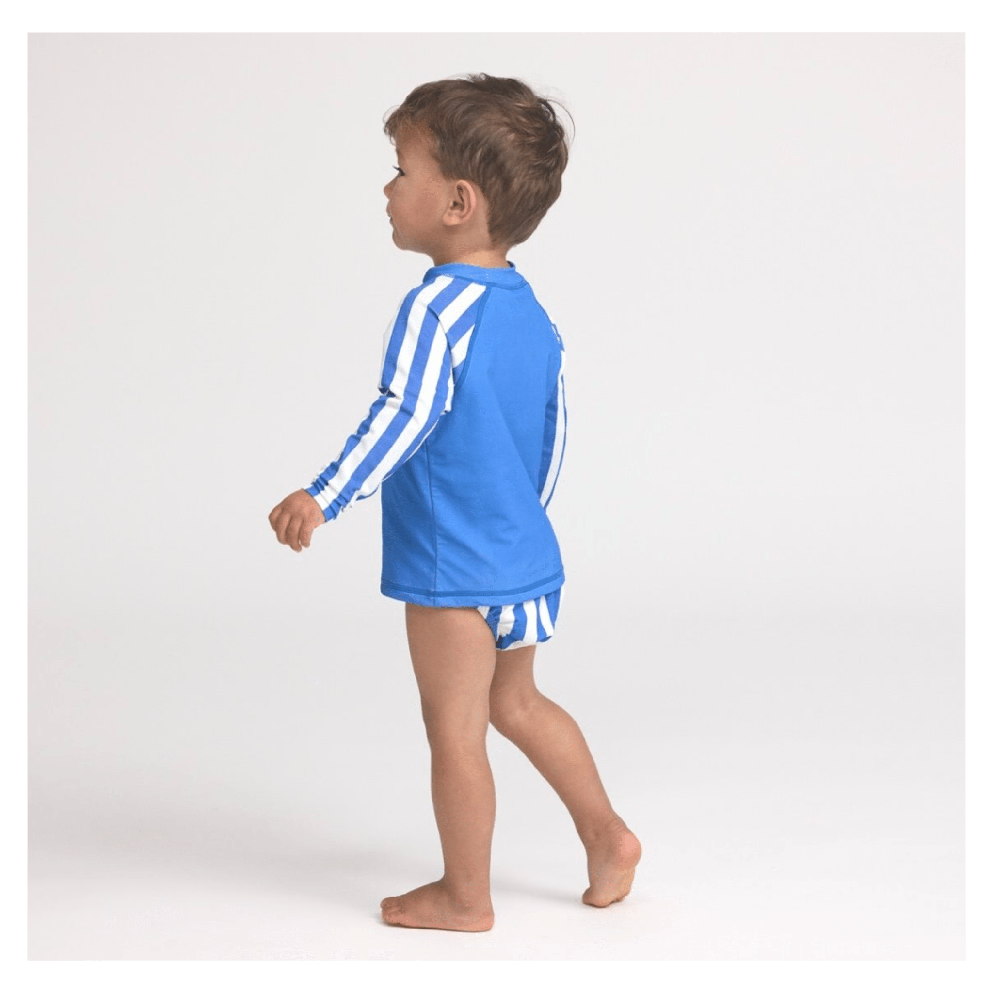 Crywolf 3-6 Months to 2 Years Baby Rash Vest - Deep Sea Stripe