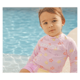 Crywolf 3-6 Months to 3 Years Baby Rash Vest - Hibiscus Bloom