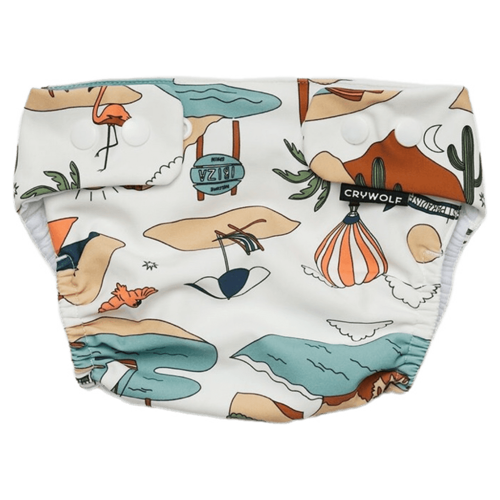 Crywolf 6-12 Months to 1-2 Years 6-12M Reusable Swim Nappy - Paradise