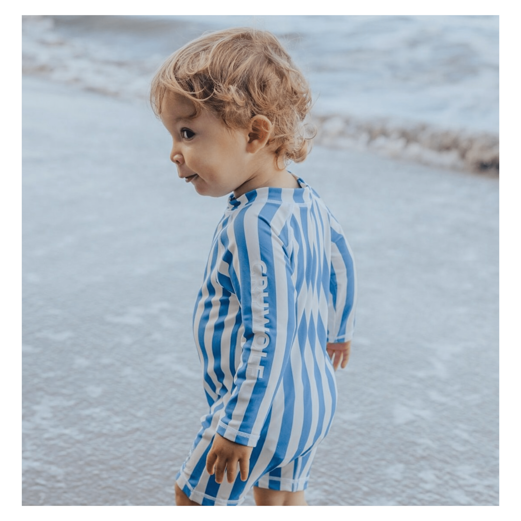Crywolf 6-12 Months to 2 Years Rash Suit - Deep Sea Stripe