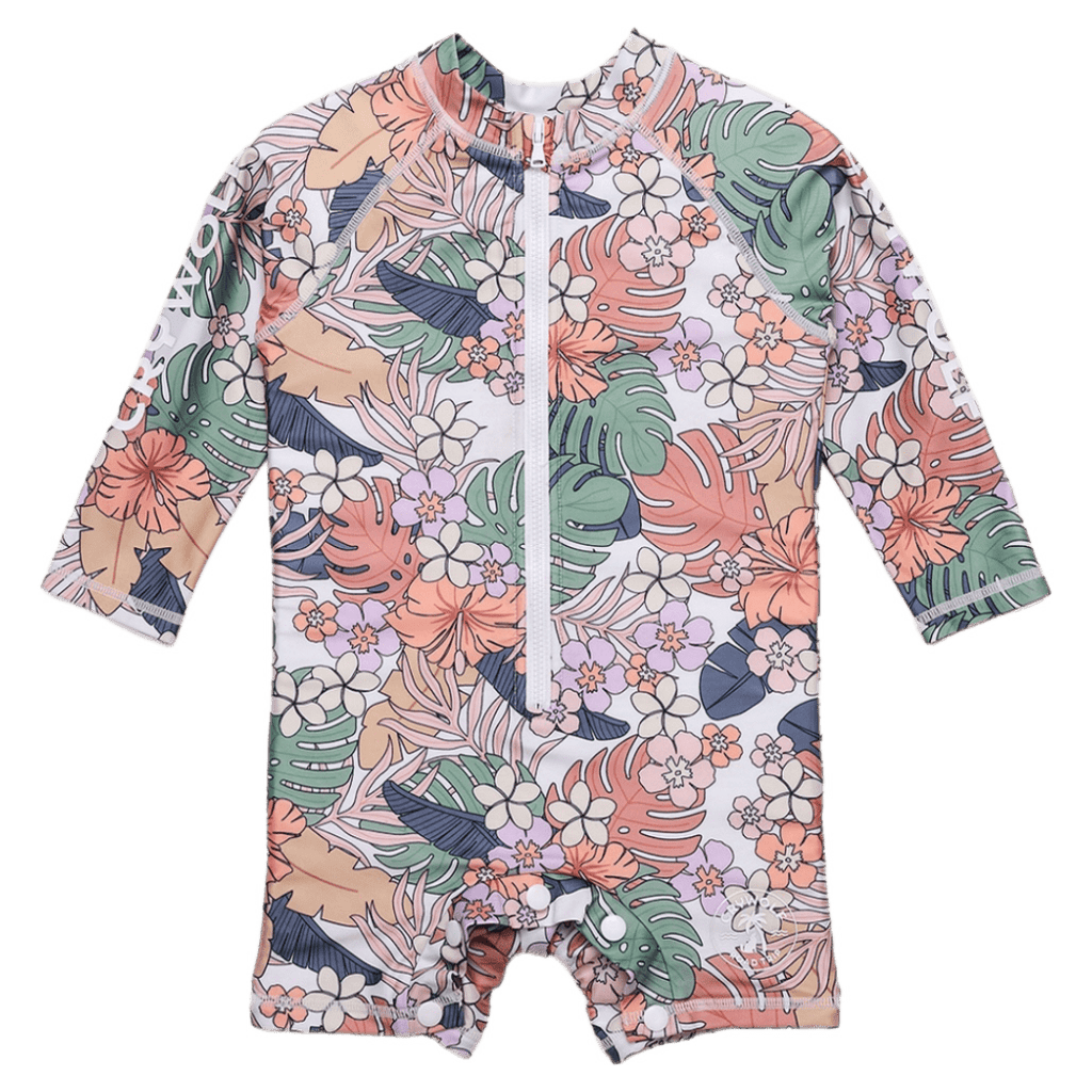 Crywolf 6-12 Months to 3 Years Rash Suit - Tropical Floral