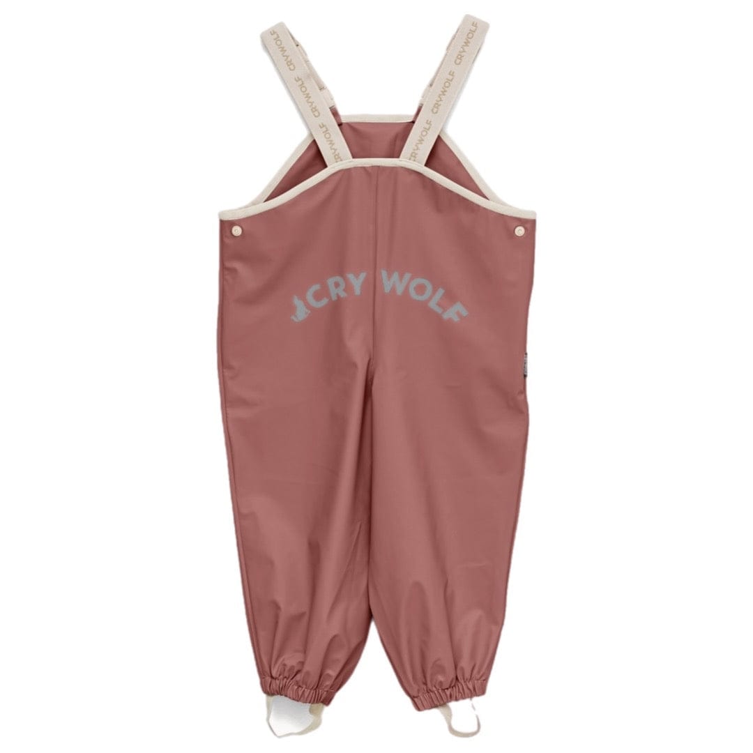 Crywolf 6-12 Months to 5 Years Rain Overalls - Rosewood