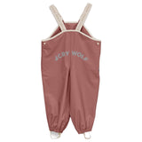 Crywolf 6-12 Months to 5 Years Rain Overalls - Rosewood