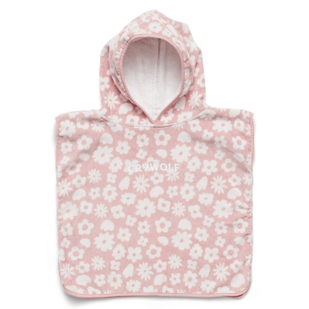 Crywolf One Size Baby Hooded Towel - Blush Floral