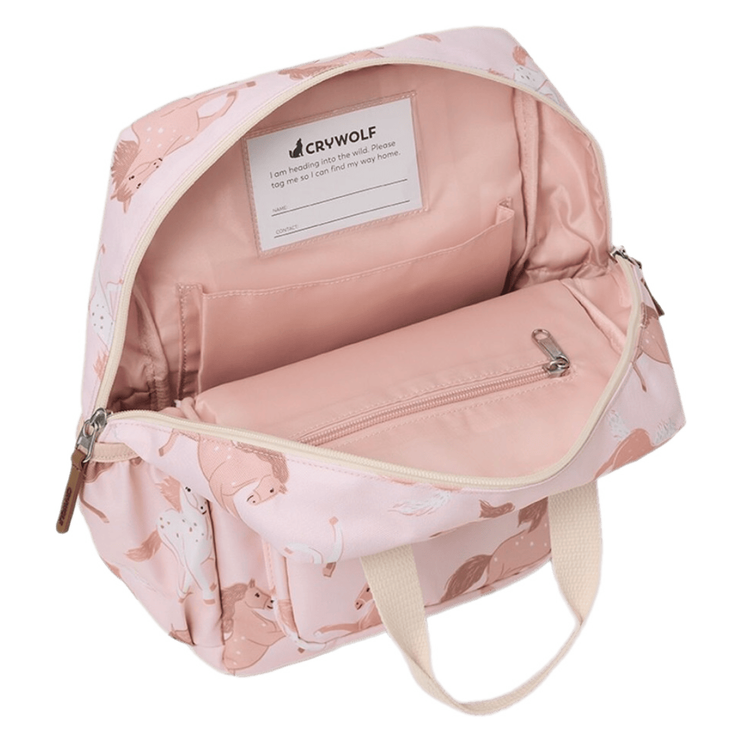 Crywolf One Size Mini Backpack - Blush Ponies
