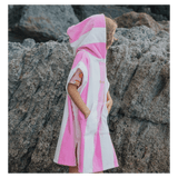 Crywolf Small/Medium SM Hooded Towel - Candy Stripe