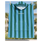 Crywolf Small/Medium SM/MD Hooded Towel - Deck Stripe