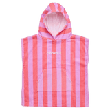Crywolf Small/Medium SM/MD Hooded Towel - Flamingo Stripe