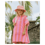 Crywolf Small/Medium SM/MD Hooded Towel - Flamingo Stripe