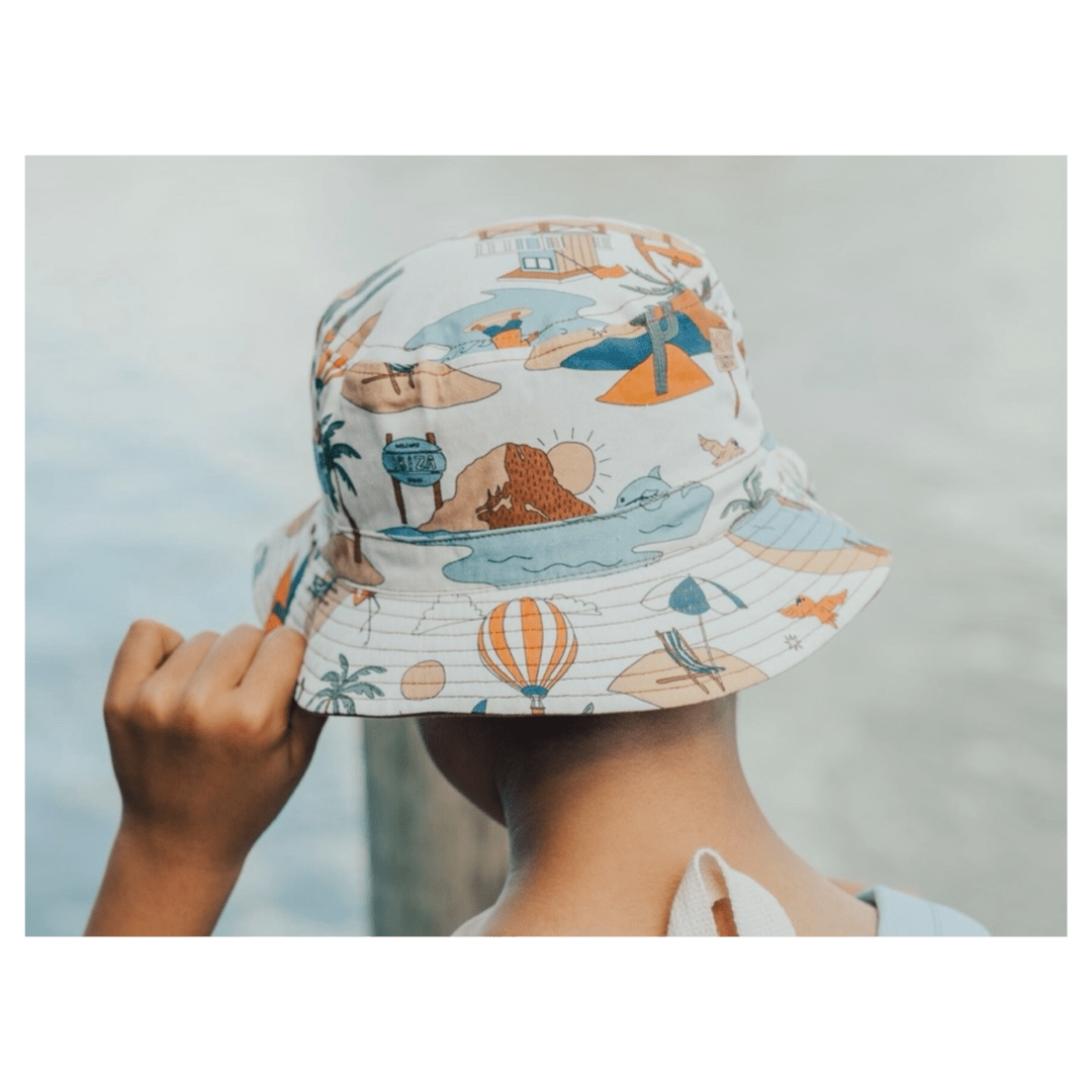 Crywolf Small to Medium Reversible Bucket Hat - Paradise