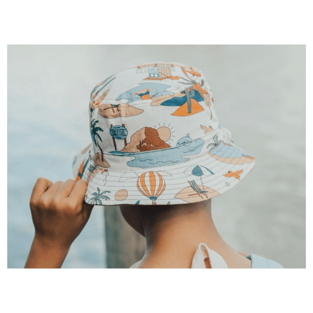 Crywolf Small to Medium Reversible Bucket Hat - Paradise