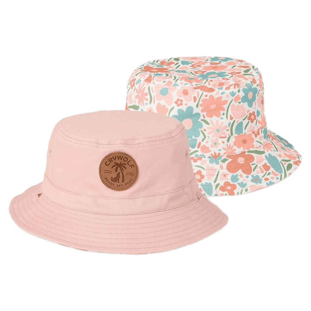 Crywolf Small to Medium SM Reversible Bucket Hat - Flower Market