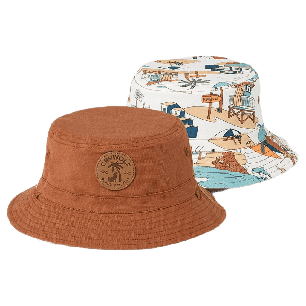 Crywolf Small to Medium SM Reversible Bucket Hat - Paradise