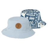 Crywolf Small to Medium SM Reversible Bucket Hat - Postcards