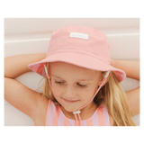 Crywolf XSmall to Medium Reversible Bucket Hat - Flamingo Stripe