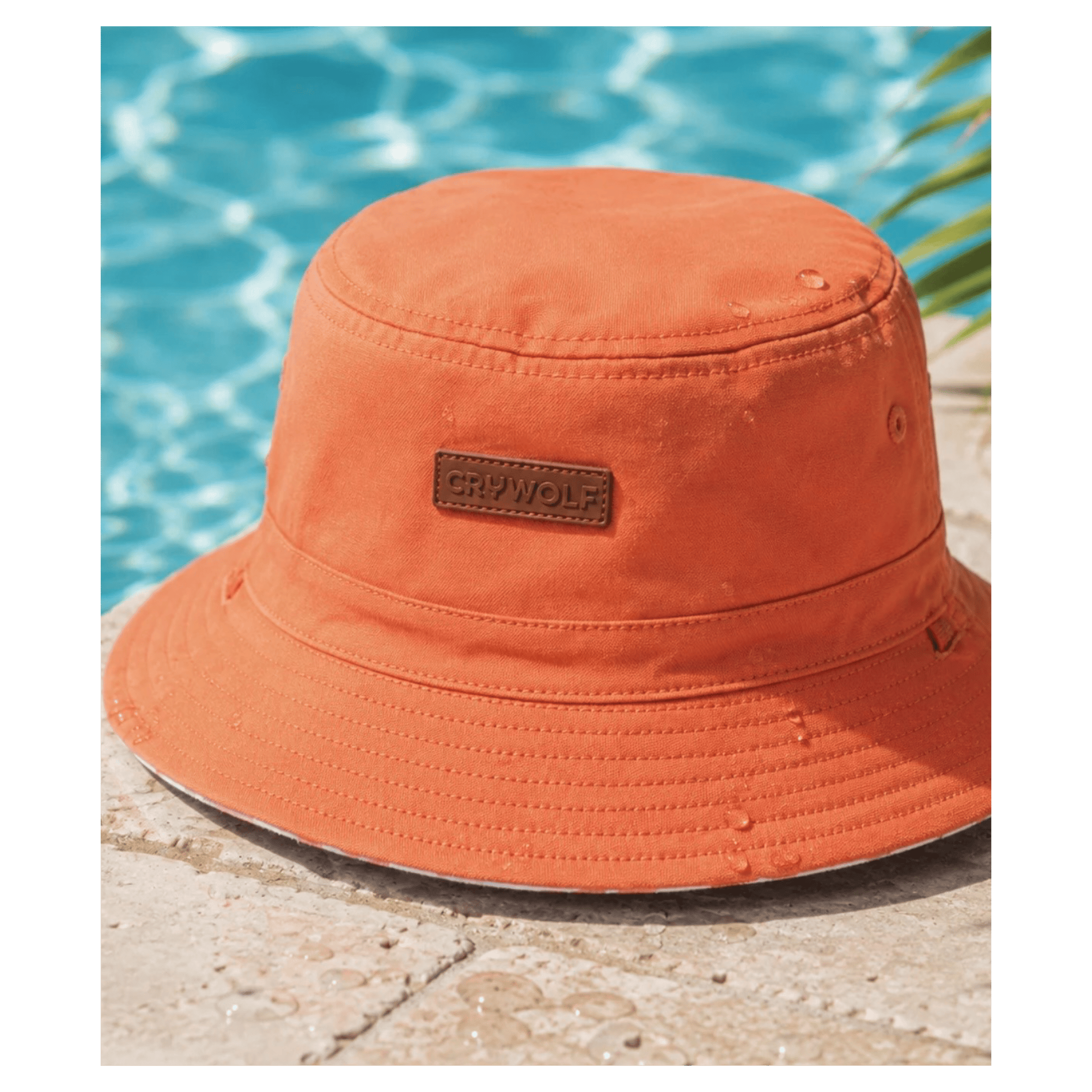 Crywolf XSmall to Medium Reversible Bucket Hat - Sunset Check