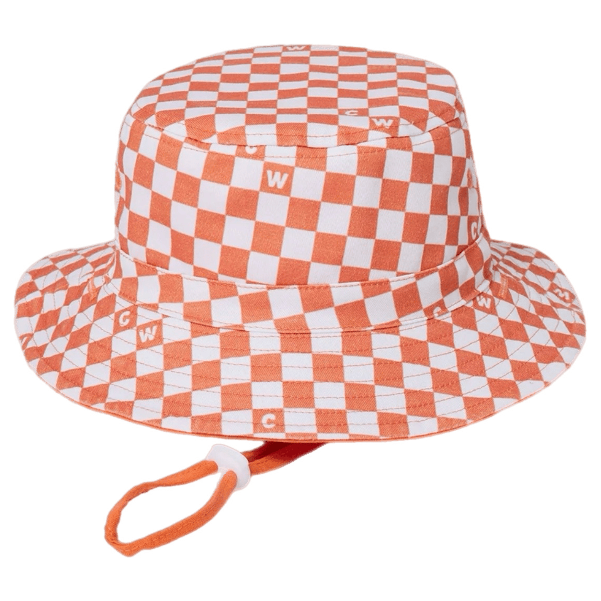 Crywolf XSmall to Medium Reversible Bucket Hat - Sunset Check