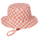 Crywolf XSmall to Medium Reversible Bucket Hat - Sunset Check