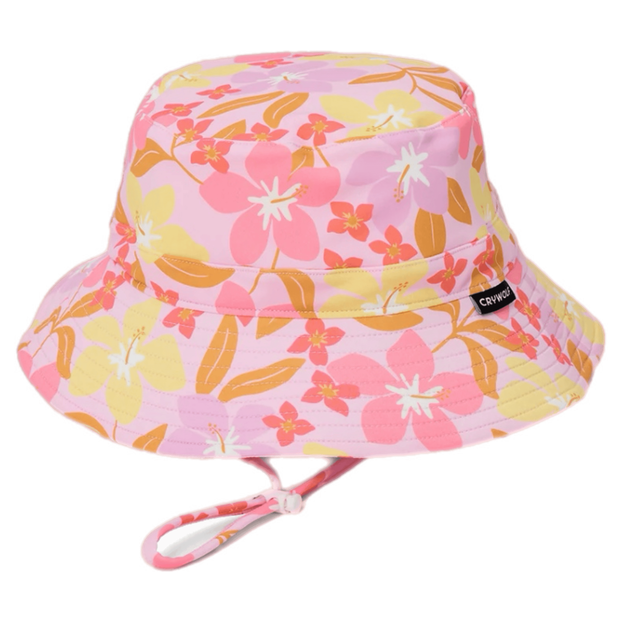 Crywolf XSmall to Medium XS Swim Bucket Hat - Hibiscus Daze