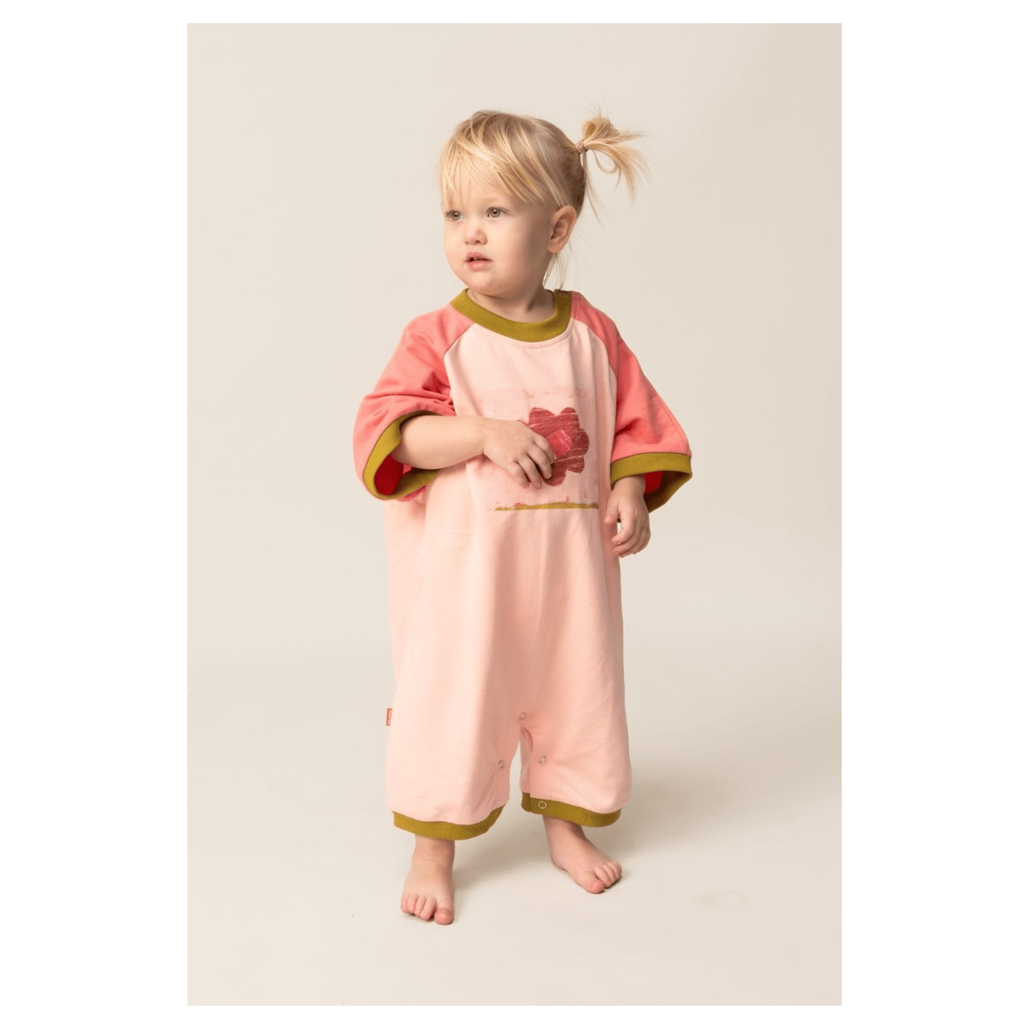 Das Ist Maurice 0-3 Months to 12-18 Months Romper - Pink Petal