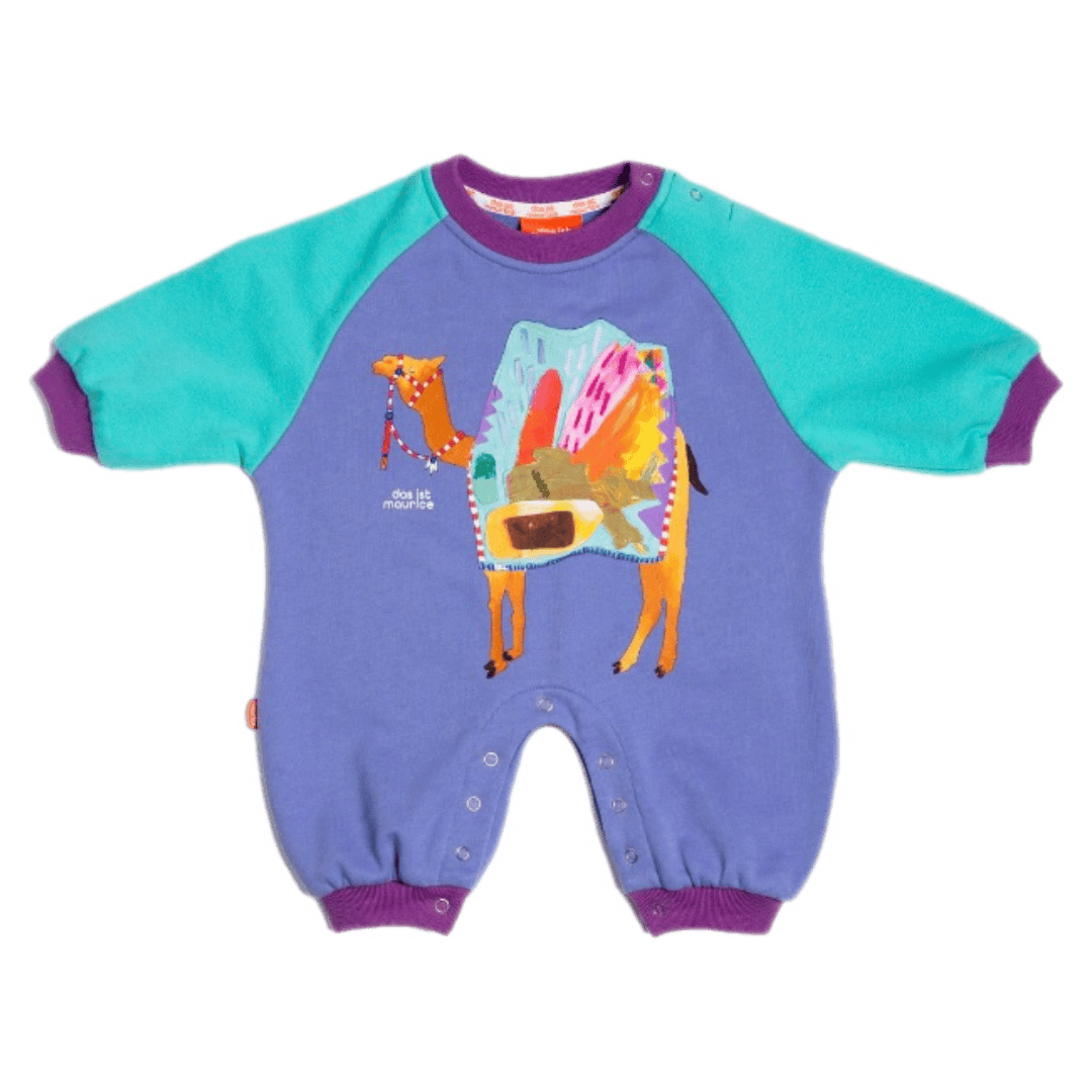 Das Ist Maurice 0-3 Months to 6-12 Months 0-3M Romper - Carmen the Camel
