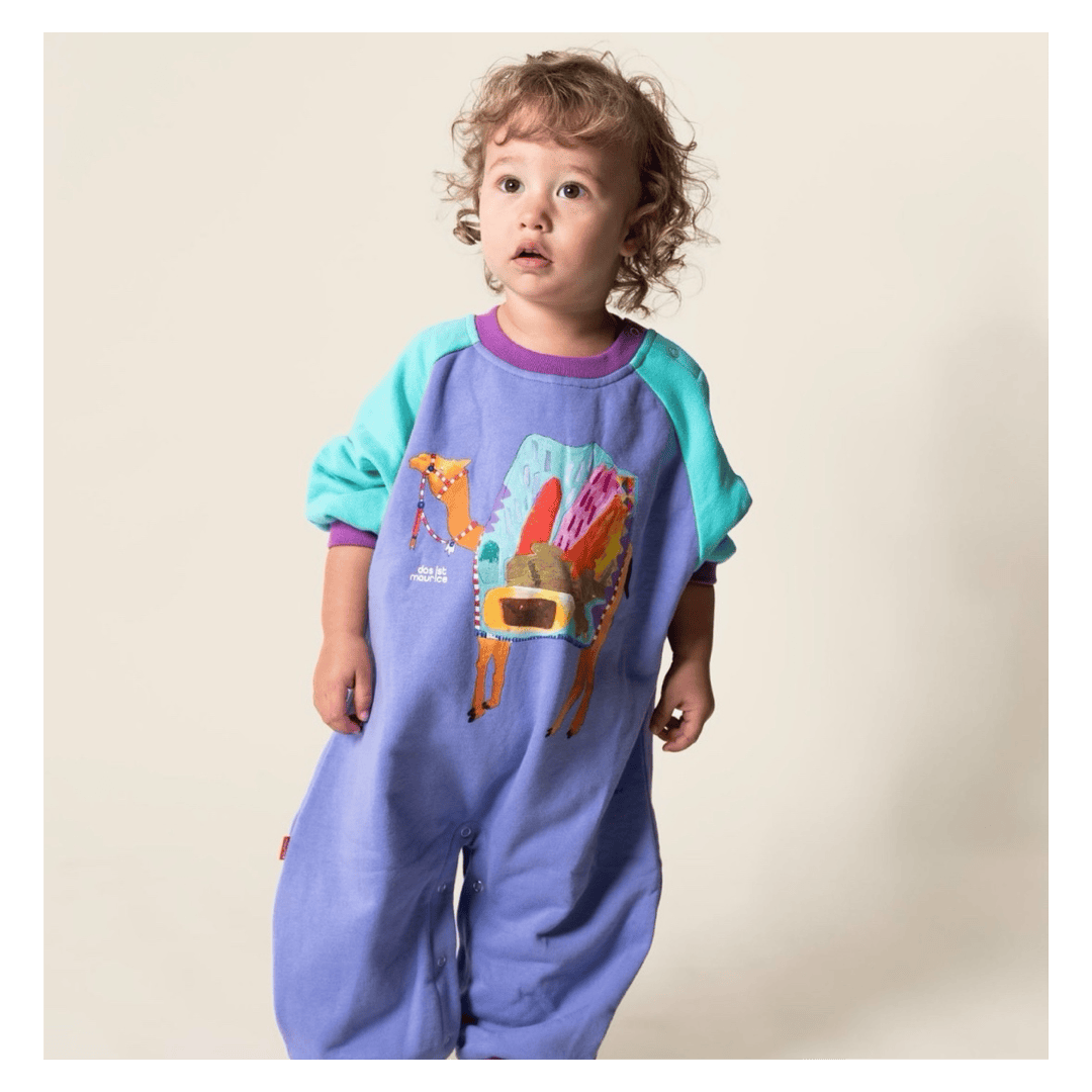 Das Ist Maurice 0-3 Months to 6-12 Months Romper - Carmen the Camel