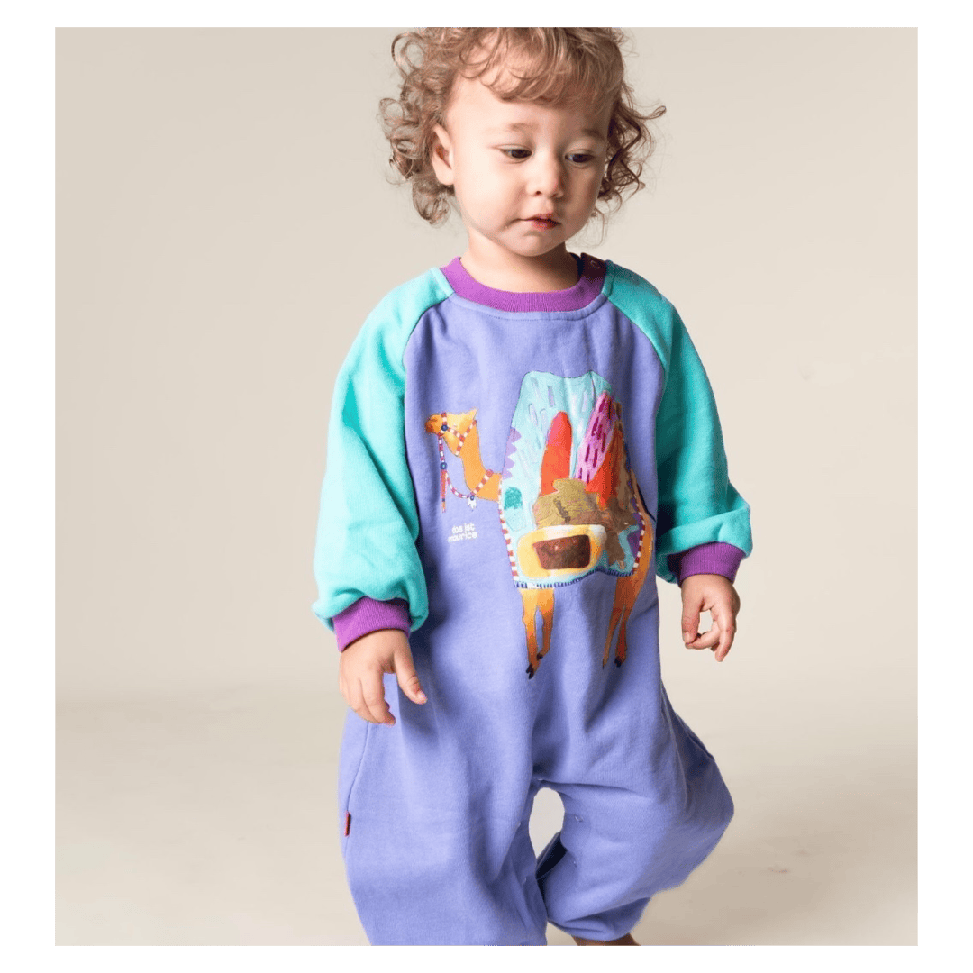 Das Ist Maurice 0-3 Months to 6-12 Months Romper - Carmen the Camel