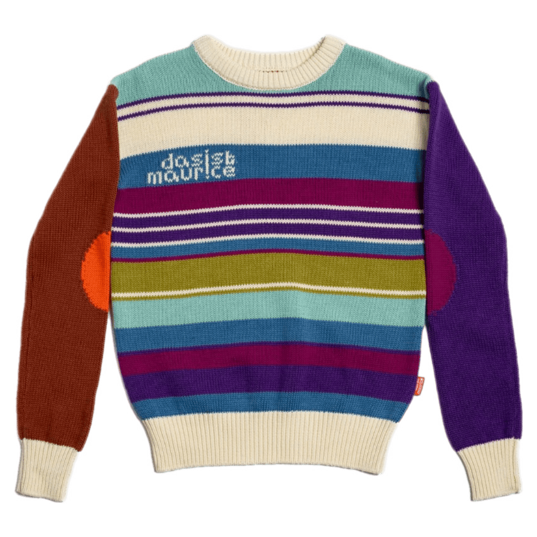 Das Ist Maurice 1-2 Years to 5-6 Years 1-2Y Jersey Knit Sweater - Ski Stripes