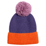 Das Ist Maurice 1-3 Years to 3-5 Years 1-3Y Beanie - Purple & Orange