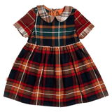 Das Ist Maurice 1 Year to 5 Years 1Y Empire Dress - Tartan