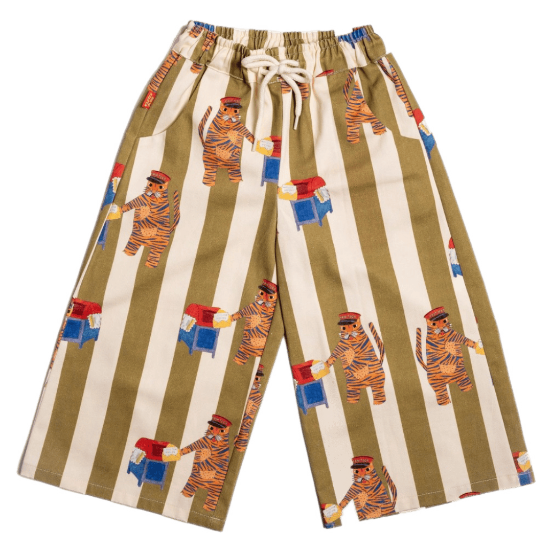 Das Ist Maurice 1 Year to 5 Years 1Y Wide Leg Pants - Tiger the Postie