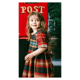 Das Ist Maurice 1 Year to 5 Years Empire Dress - Tartan