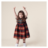 Das Ist Maurice 1 Year to 5 Years Empire Dress - Tartan