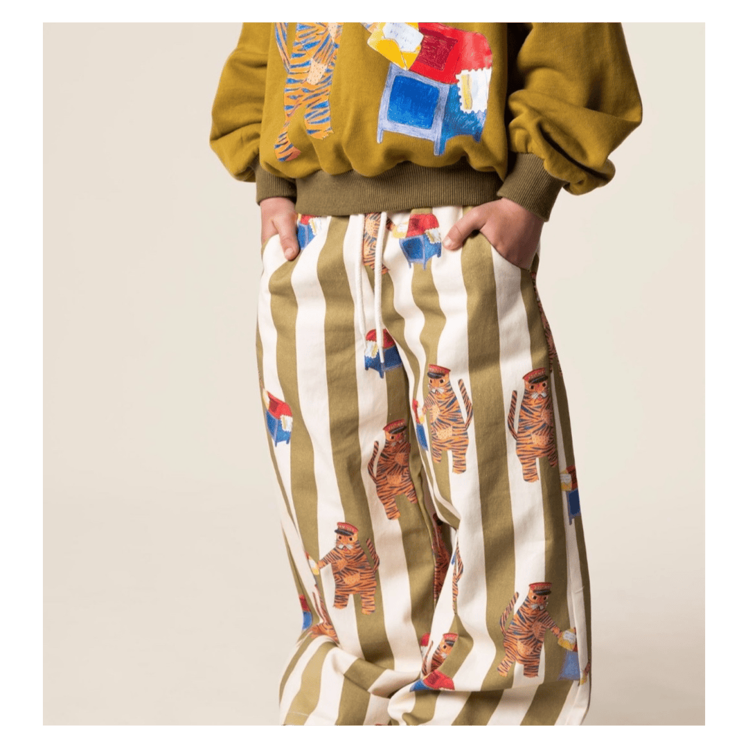 Das Ist Maurice 1 Year to 5 Years Wide Leg Pants - Tiger the Postie