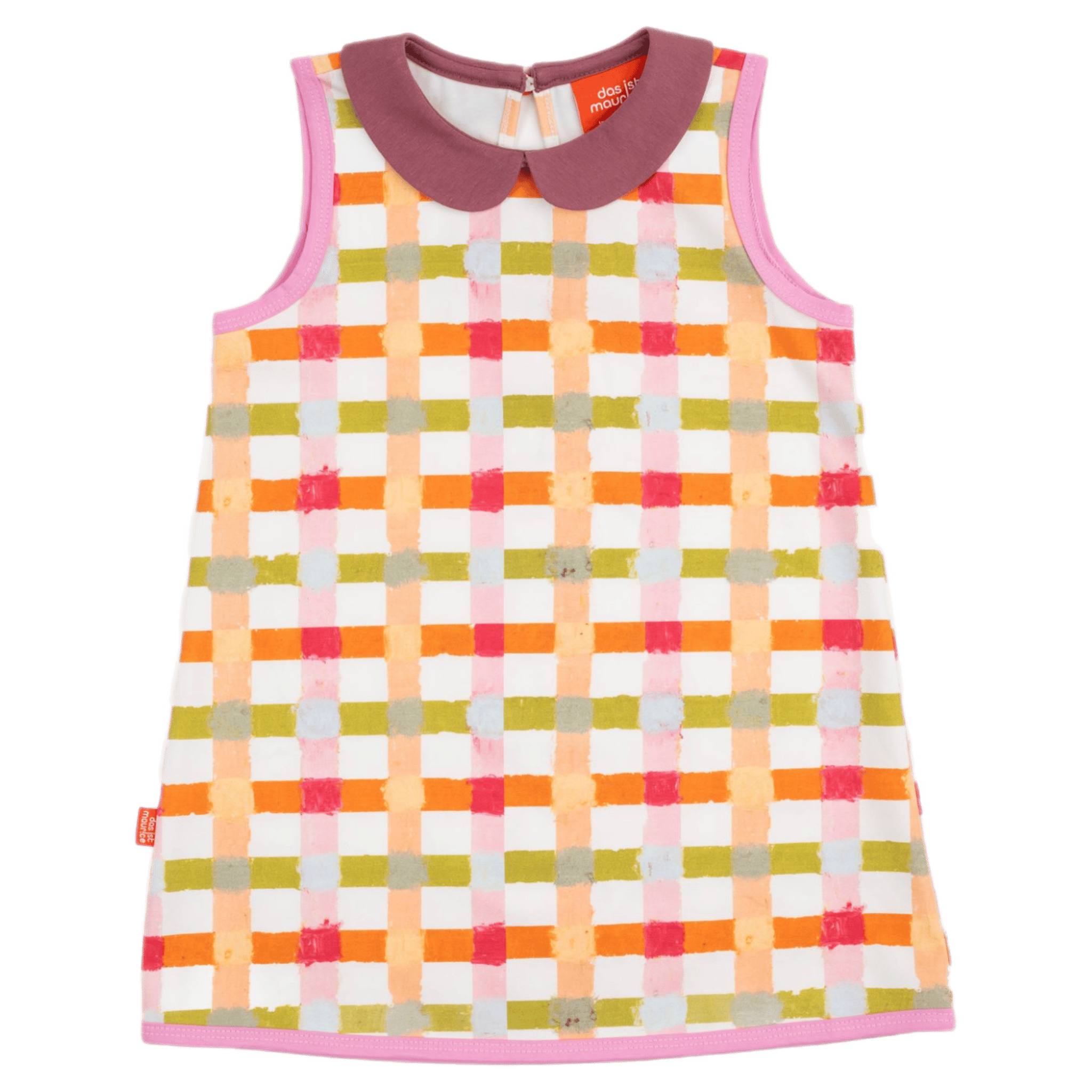 Das Ist Maurice 1 Year to 6 Years A-Line Dress - Pastel Gingham
