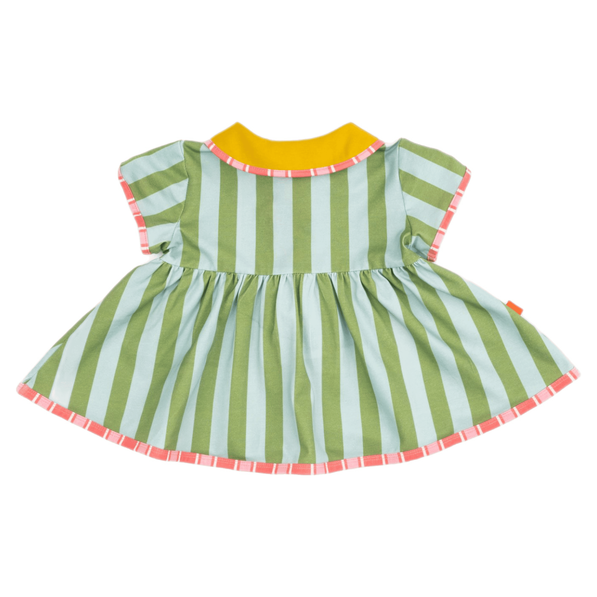 Das Ist Maurice 1 Year to 6 Years Button Dress - Minty