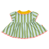 Das Ist Maurice 1 Year to 6 Years Button Dress - Minty