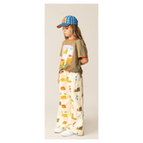 Das Ist Maurice 1 Year to 6 Years Wide Leg Pants - Memory Map