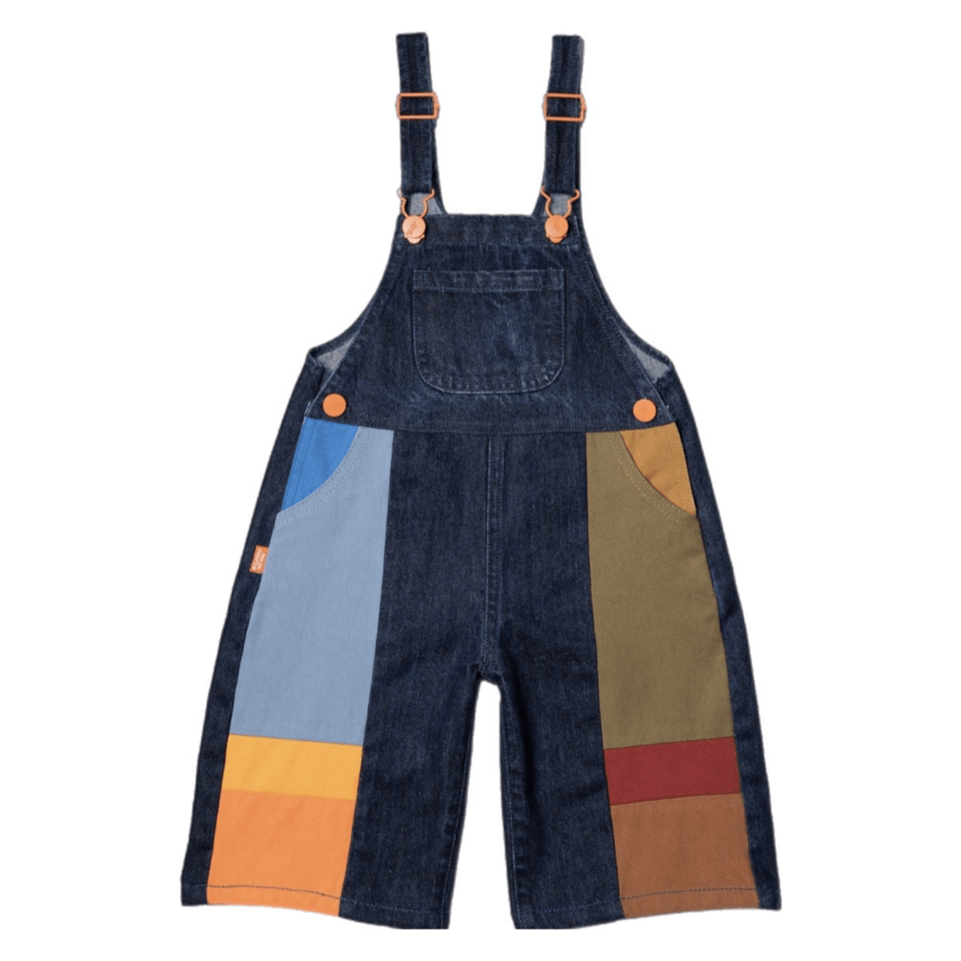 Das Ist Maurice 2 Years to 5 Years 2Y Shorts Overalls - Denim Dark Wash
