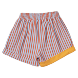 Das Ist Maurice 2 Years to 5 Years Shorts - Blue & Orange Stripes