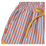 Das Ist Maurice 2 Years to 5 Years Shorts - Blue & Orange Stripes