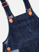 Das Ist Maurice 2 Years to 5 Years Shorts Overalls - Denim Dark Wash