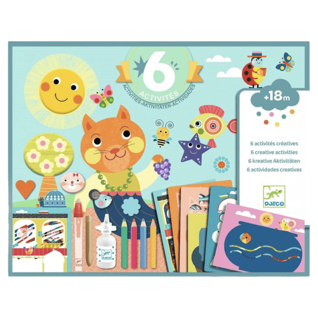 Djeco 18 Months Plus 6 Creative Activities - The Cat and His Friend