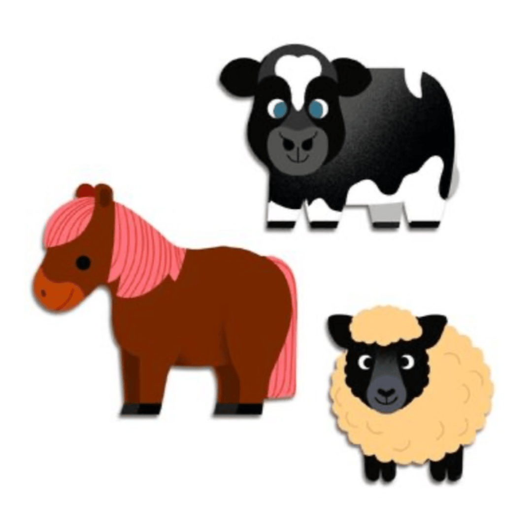 Djeco 18 Months Plus 62 Sticker Set - Farm Animals