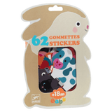 Djeco 18 Months Plus 62 Sticker Set - Farm Animals