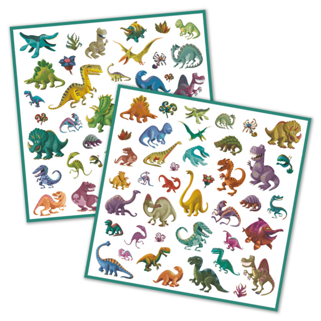 Djeco 3 Plus 160 Stckers - Dinosaurs