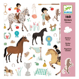 Djeco 3 Plus 160 Stickers - Horses